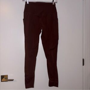 Brown High-Waisted Leggings